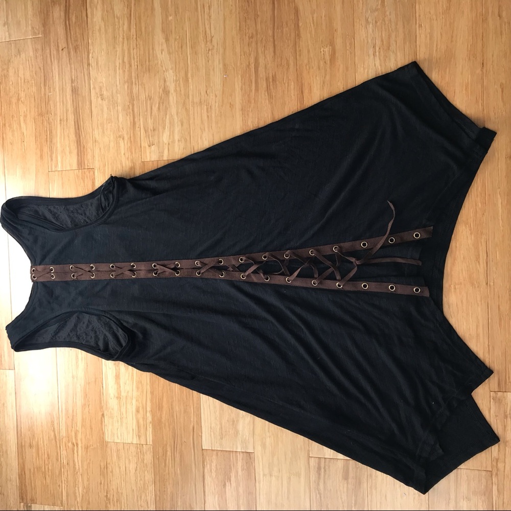 Miss Me Beaded Feather Tank Dress - Picture 8 of 8